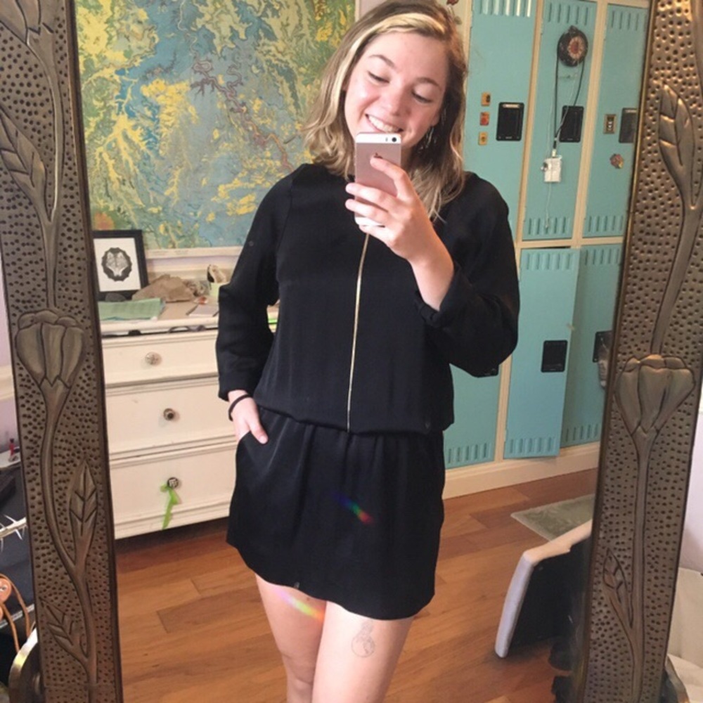 Theory Black Mini Dress